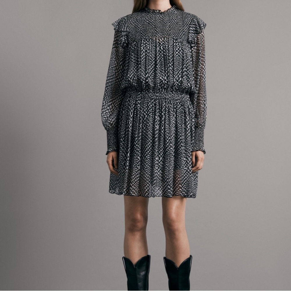 Rag & Bone Fawn Mini Dress Silk Dress